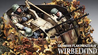 WIRBELWIND camouflaged with autumn leaves  Part 2  135 TAMIYA   Painting weathering [upl. by Scrivens]