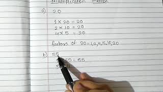 How to find factors of a number using Multiplication method  Easy method of Finding factors [upl. by Eilagam]