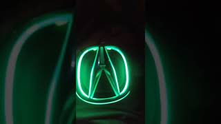 07 Acura TL light up RGB emblem [upl. by Enellij]