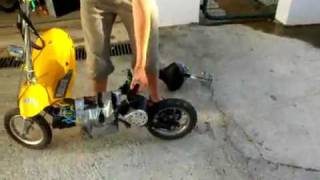 Modified Electric Scooter 1000w  Burnout [upl. by Bram702]