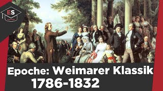 Literaturepoche Weimarer Klassik 17861832  Vertreter Themen Motive Weimarer Klassik erklärt [upl. by Ilatan]