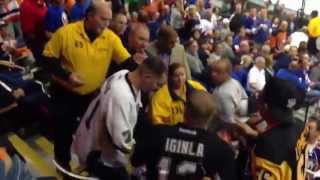 drunk penguins fan getting the boot from the Islanders game [upl. by Pollie]