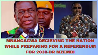 MNANGAGWA DECIEVING THE NATION WHILE PREPARING FOR A REFERENDUM FOR 2030 DR MZEMBI [upl. by Gnil]