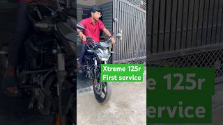 Hero Xtreme 125r Ki First Service 🏍️ shorts bike xtreme125r heroxtreme xtreme motovlog [upl. by Vaios]