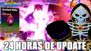 FARMEI 24 HORAS NA UPDATE 7 DO ANIME DEFENDERS [upl. by Boser]