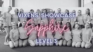 Sapphire Level 3 Showcase Routine 202324 Southampton Vixens [upl. by Sancha]