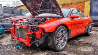 УРА ПОЕХАЛ V6 TWIN TURBO в MITSUBISHI ECLIPSE VR4 [upl. by Buck]