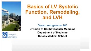 Basics of LV Systolic Function LVEF Calculation Remodelling and LVH [upl. by Cioffred]