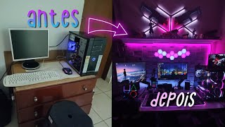 Conhecendo Setup gamer dos sonhos Equipamentos de qualidade para uma Gameplay superior  COM LED😎✨ [upl. by Christabella]