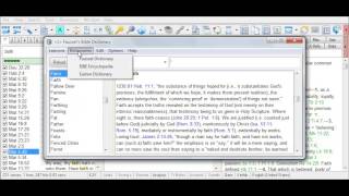 How to Lookup an English Word in a Bible Dictionary with the Mouse [upl. by Sitoeht]