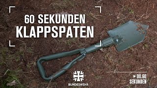 60 Sekunden I Klappspaten I Bundeswehr [upl. by Assenal651]