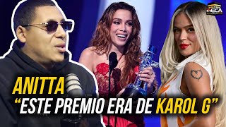 ANITTA RECONOCE quotEL PREMIOquot ERA DE KAROL G [upl. by Mcmahon]