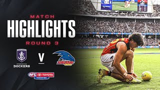 Fremantle v Adelaide Highlights  Round 3 2024  AFL [upl. by Nylicaj]