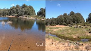 Wellington Dam level update 2022 v 2024 [upl. by Siraf]