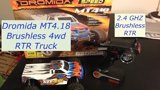 Dromida 118 MT418 BL brushless 4wd RTR truck first look [upl. by Eelame]