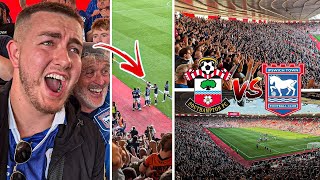 SOUTHAMPTON VS IPSWICH TOWN  11  95TH MINUTE EQUALISER SENDS AWAY END ABSOLUTELY MENTAL [upl. by Yesnek]