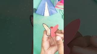 Diy origami butterfly book mark ❣️diy craft creative shorts [upl. by Adamson]