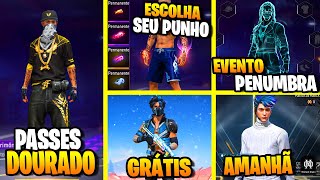 CORRE ESCOLHA SEU PUNHO TOP CRIMINAL PASSES DE OURO RECARGAS SKIN GRÁTIS NOVIDADES FREE FIRE [upl. by Seif]