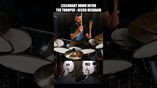 How to Play “THE TROOPER” drum intro Nicko McBrain  IRON MAIDEN [upl. by Nylrehc]