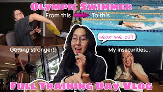 Olympic Swimmer FULL Training Day double swim gym insecurities amp a VERY bad idea [upl. by Stillas]