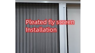 pleated fly screen  installation recess fit [upl. by Iramat]