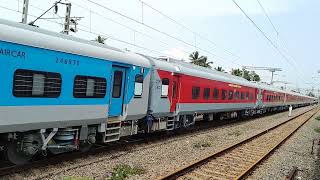 NEW LHB Coaches Departs from Coach Factory Chennai [upl. by Ilrebmik]