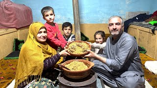 Cooking Forest Yak Meat Yakhni Pulao In Our Traditional Stove  Mountain Family Life [upl. by Doownel]