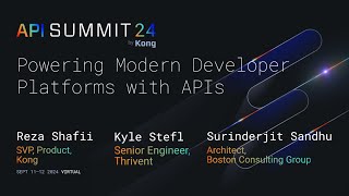 API Summit 2024 Keynote Powering Modern Developer Platforms with APIs [upl. by Louella]