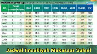 Jadwal Imsakiyah dan Buka Puasa Ramadhan Makassar Sulsel [upl. by Sseb]