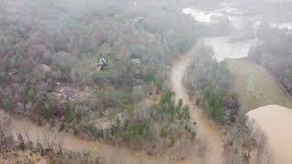 Drone Flood footage Hickory NC Henry River I40 [upl. by Corell187]