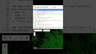 Biomass estimation in Google earth engine gis googleearthengine satellitedata remotesensing [upl. by Dnomayd]