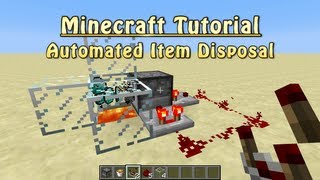 Minecraft 15 Tutorial  Automated Item Disposal Patched [upl. by Ynnub]