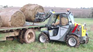 Short video of Wacker Neuson TH412 telescopic loader in action [upl. by Boy]