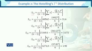 Example 2 The Hotellings T2 Distribution  Multivariate Analysis  STA633Topic060 [upl. by Alidus]