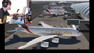 Chaotic VATSIM ATC  FBW A380 Launch Day  Dubai Departure  Emirates 51 [upl. by Macmillan]