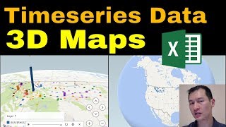 Excel 3D Maps  Plot Timeseries Data using Excel Power Query Get amp Transform and 3D Maps [upl. by Enenaej]