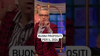 Buoni propositi per il 2024 L’importante è … 2024newyear gialappashow [upl. by Faustena679]