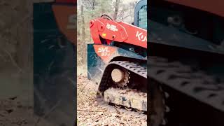 Kubota SVL972 Clearing underbrush from land [upl. by Postman]