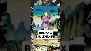 BULMA X MILLIONAIRE shorts anime millionaire [upl. by Adnorehs]