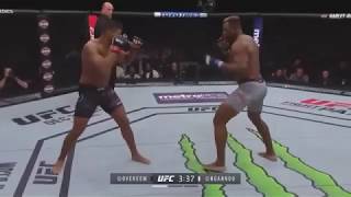 SHOCK Overeem gets Knocked to sleep by Ngannou BRUTAL [upl. by Fulbright75]