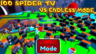 100 SPIDER TV ПРОТИВ ENDLESS MODE В TOILET TOWER DEFENSE [upl. by Smiga469]