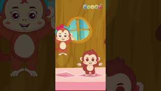 Five little monkeys for kids and toddlers by Cooco TV  Nursery Rhymes 4 [upl. by Anivel]