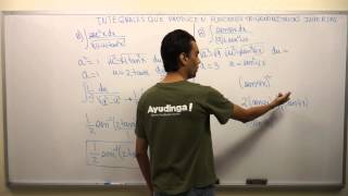 Integrales que producen Inversas Trigonométricas  Ejercicio 3 [upl. by Kumler]