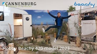 Caravan review Hobby Beachy 420 model 2023 [upl. by Akceber]