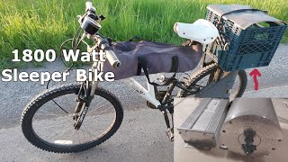 I Built a 1800 Watt Electric Bike with a Vevor BLDC Motor Kit  35MPH Chain Drive [upl. by Oneg]