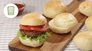 Burger Brötchen selber machen  Chefkochde [upl. by Pennington375]