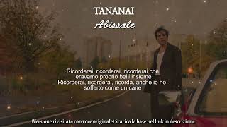 Tananai  ABISSALE Versione rivisitata  voce cantante acustica testoLyric [upl. by Akineg]