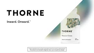 Potassium Citrate Supplement  Thorne [upl. by Ettenan]