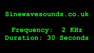 2KHz  2000 Hz Test tone  Sound  Tweeter Test [upl. by Mcgray649]