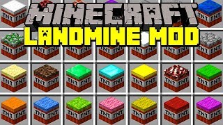 Minecraft LANDMINE MOD  CAMO TROLLING BLOCKS INVISIBLE TRAPS amp MORE  Modded MiniGame [upl. by Baillieu]